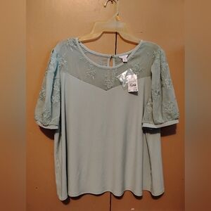 Cato's Green XL Blouse